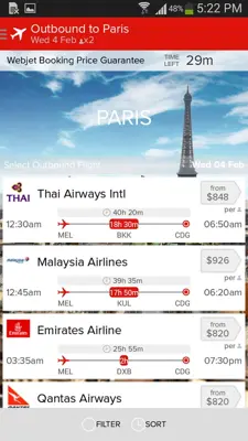 Webjet android App screenshot 1