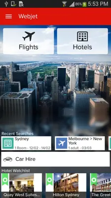 Webjet android App screenshot 4